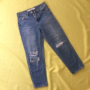 SOLD-Brandy Melville High waisted worn denim
